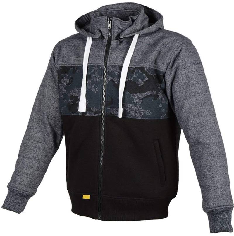 BOOSTER TRIPLE Hoodie grau-camo-schwarz XS von BOOSTER