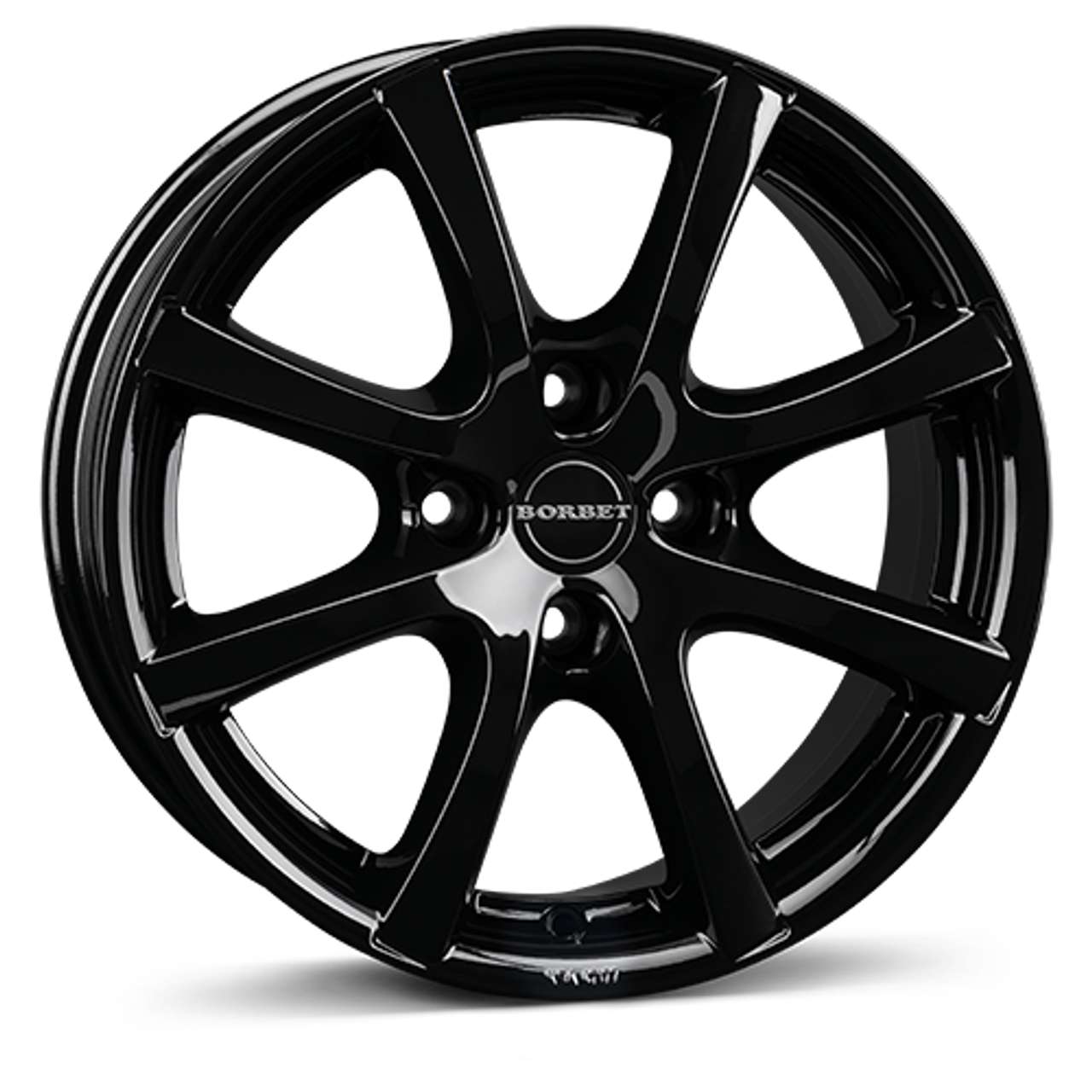 BORBET DESIGN LV4 schwarz glänzend 6.5Jx15 4x100 ET35 von BORBET