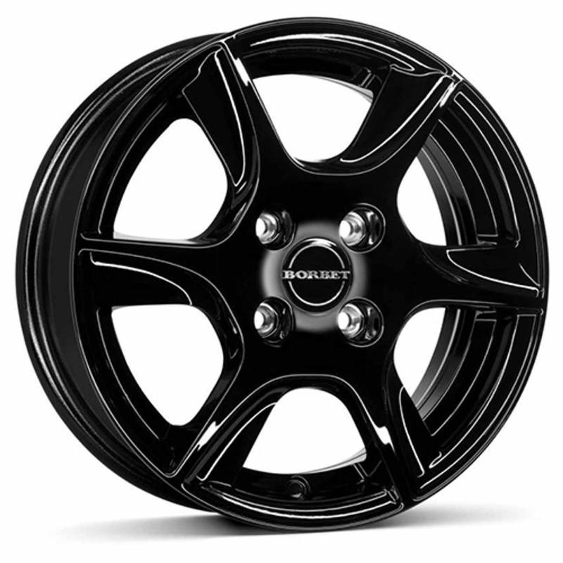 BORBET DESIGN TL schwarz glänzend 6.0Jx15 5x100 ET38 von BORBET