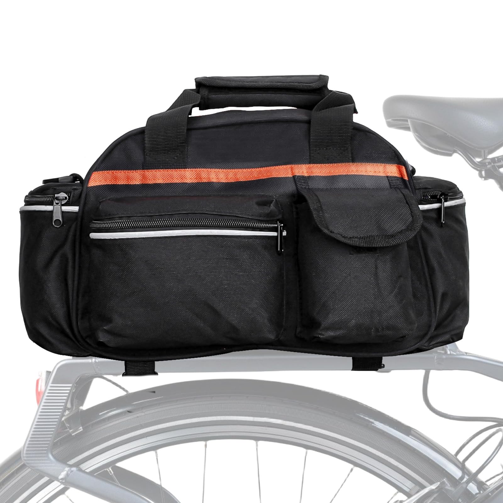 Fahrrad Gepäckträgertasche, Fahrradtasche Für Gepäckträger, Wasserdicht & Reflektierend Fahrradtasche, Fahrradtaschen Für Gepäckträger, Mehrere Fächer Tragetasche Umhängetasche Fahrradtransportartikel von BORDEAG