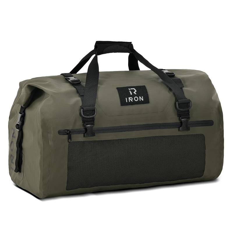 BORLENI Motorrad hecktasche wasserdicht gepäckrolle motorradtasche wasserdichte Motorrad Tasche satteltaschen Reisetasche reflektierend für Wandern,Radfahren,Reisen,Camping,Outdoor,Kayaking 70L Olive von BORLENI