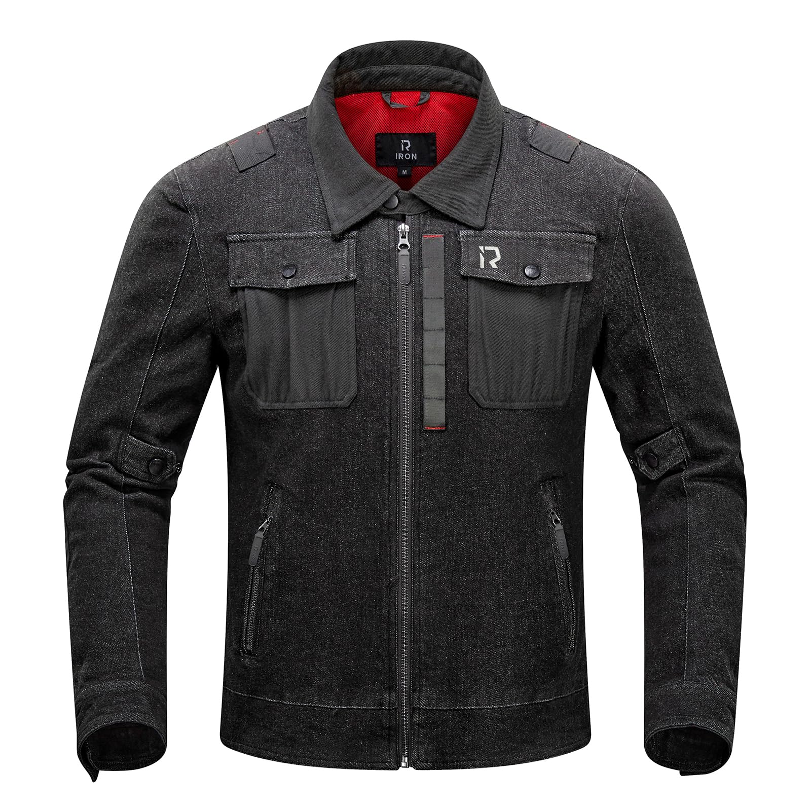 BORLENI Motorradjacke Denim Herren Motorrad Jeansjacke mit CE-Protektoren Atmungsaktiver Panzerschutz Hochglanz Reflektierend für Frühling Sommer Herbst M von BORLENI