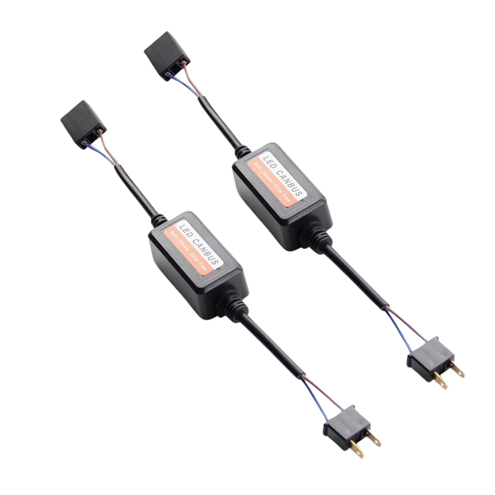 BOROCO 1 Paar LED Widerstände H7 LED Canbus, H7 LED Autoscheinwerfer-Canbus-Decoder, fehlerfreier Anti-Flimmer-Widerstand, Blitzunterdrückung von BOROCO