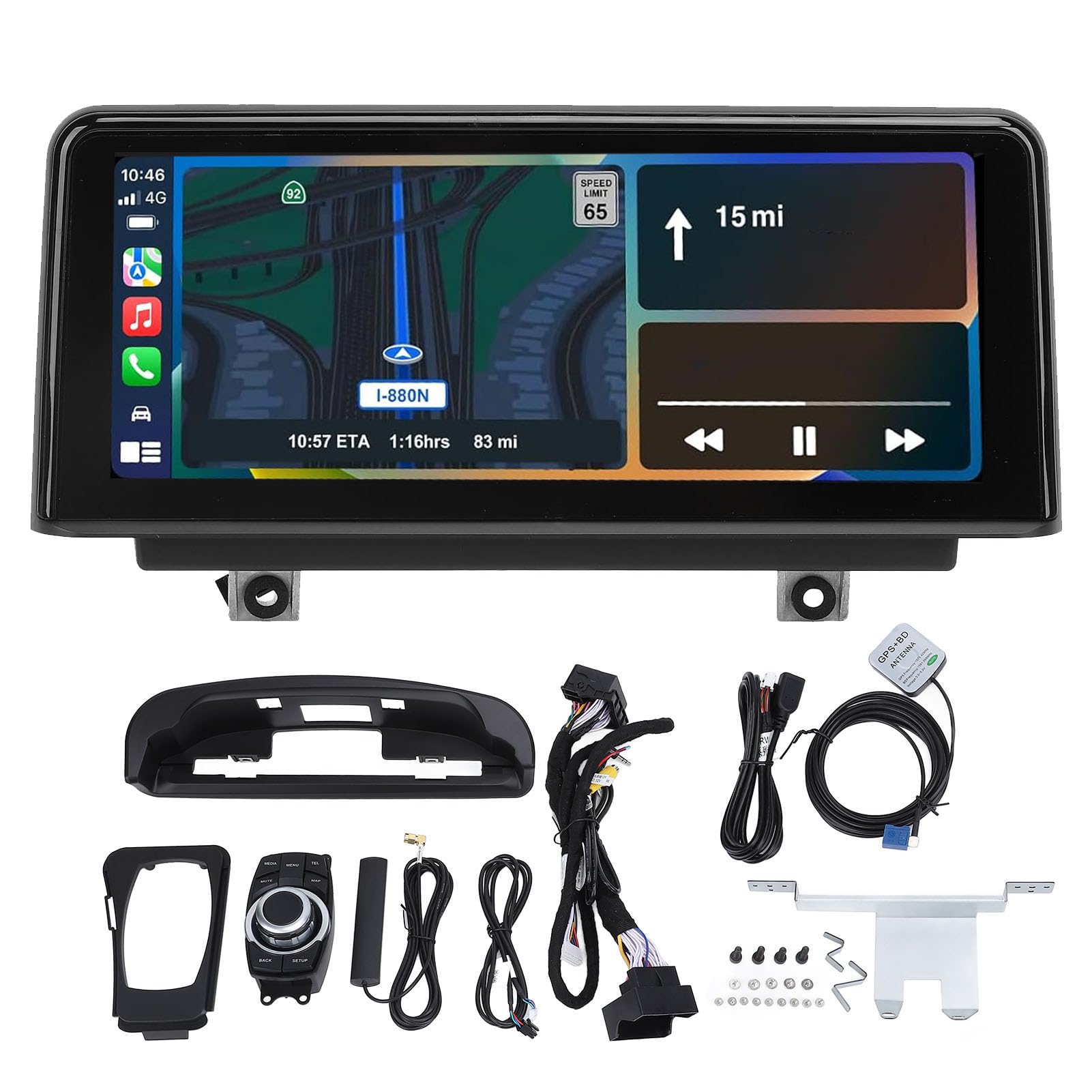 BOROCO 10,25 Zoll Auto GPS-Navigation für Carplay Octa Core 4G 32G Rom Rückansicht Bild Blue Tooth Touchscreen GPS-Navigation für E90 E91 E92 E93 2005 Bis 2012 von BOROCO