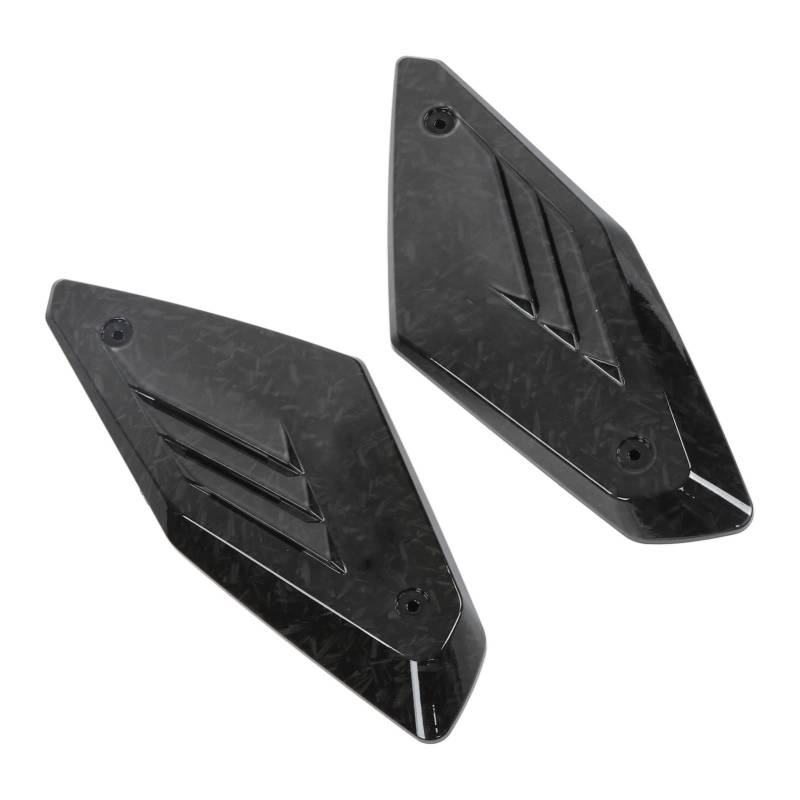 BOROCO 2PCS Motorrad Seitenwand Lufteinlassabdeckung Schutz Schutz Ersatz für CB650R 2019 2020 2021 (Bambuskohlefarbe) von BOROCO