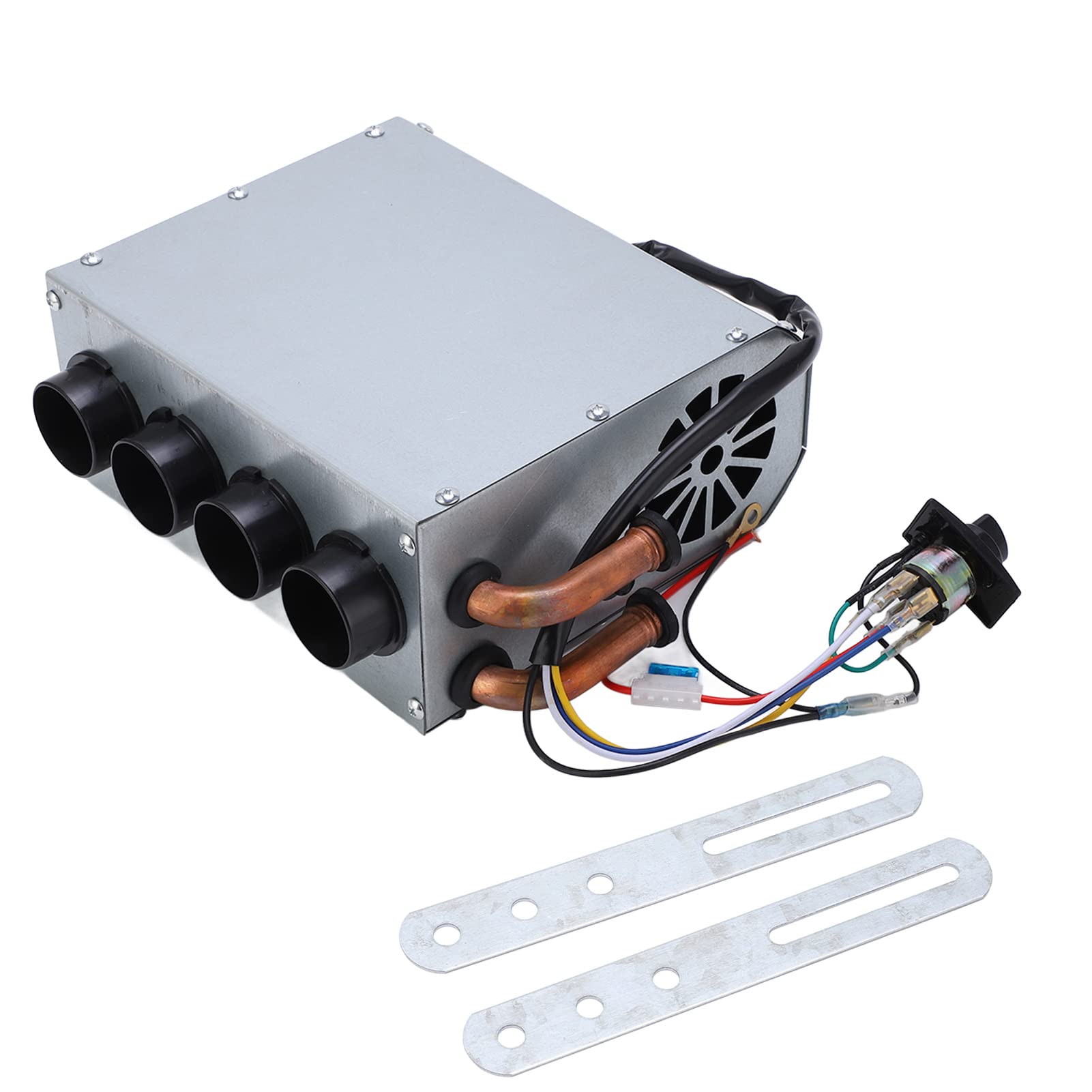 BOROCO Auto-Elektroheizung, 4 Entlüftungslöcher, Scheibenheizung, 3 Geschwindigkeiten, Einstellbar, 12 V, 80 W, Geräuscharm von BOROCO