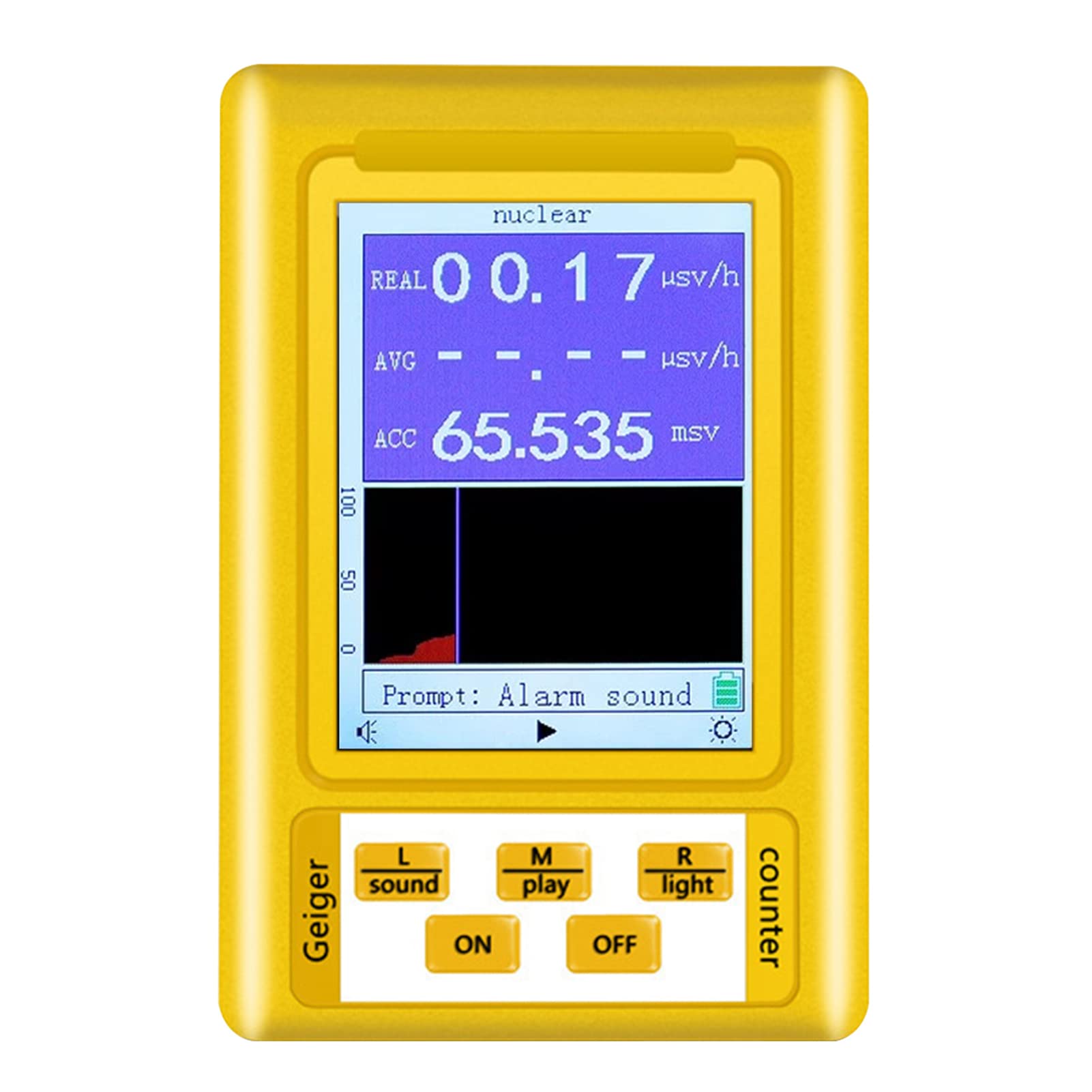 BOROCO BR-9C Tragbarer elektromagnetischer Strahlungs-Kernstrahlungsdetektor für EMF-Inspektionen zu Hause, Büro, tragbarer digitaler LCD-Multifunktionsdetektor für den Außenbereich von BOROCO