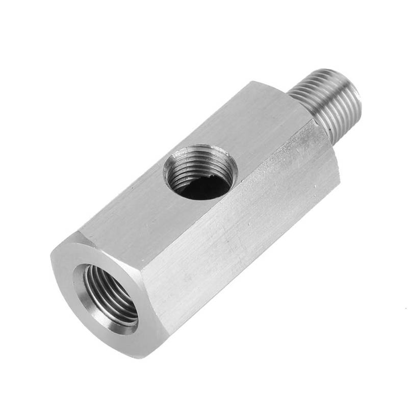 BOROCO Edelstahl M10 Öldruck sensor Tee an NPT Adapter Turbo-Versorgung von BOROCO