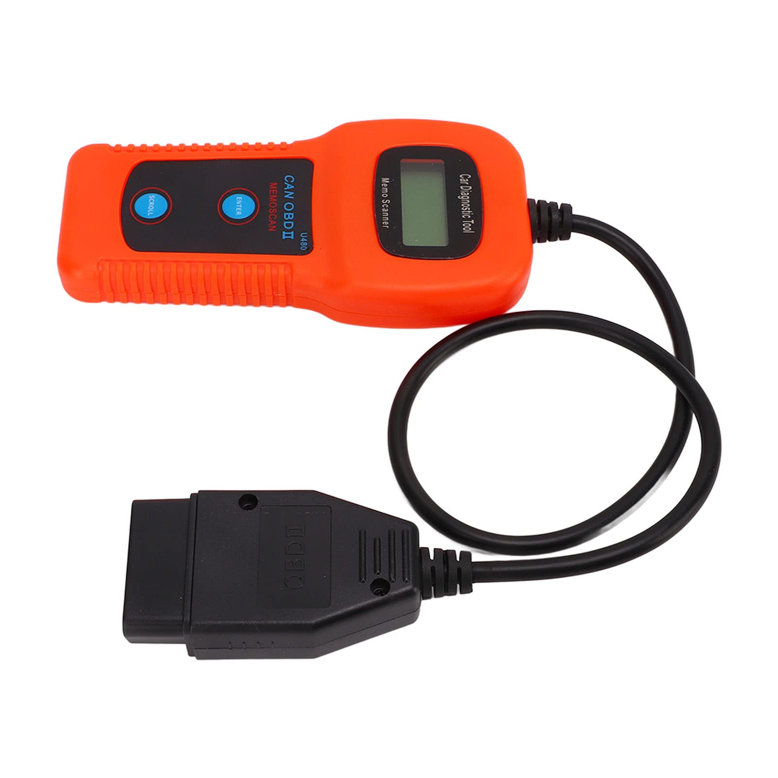 BOROCO U480 Auto-OBD2-Diagnosescanner, LCD-Display, 10–12 V DC, Universelles Motorcode-Lesegerät von BOROCO