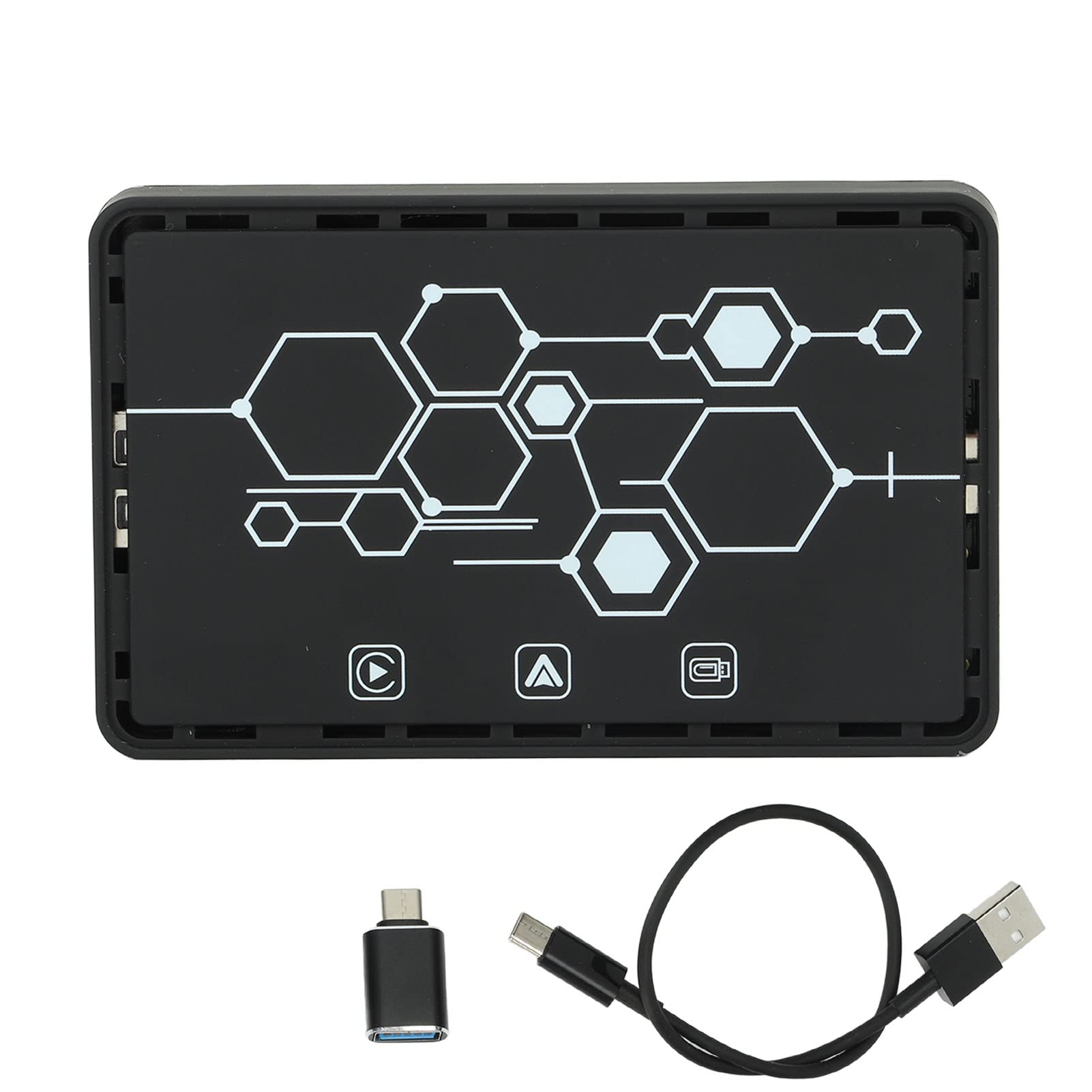 BOROCO Verkabelt mit Drahtlosen Auto -Spielen 3 in 1 Quad Core 64 -Bit -Schnelldatenübertragung Wireless Spiegelung Car Play Multimedia Video Player Box von BOROCO