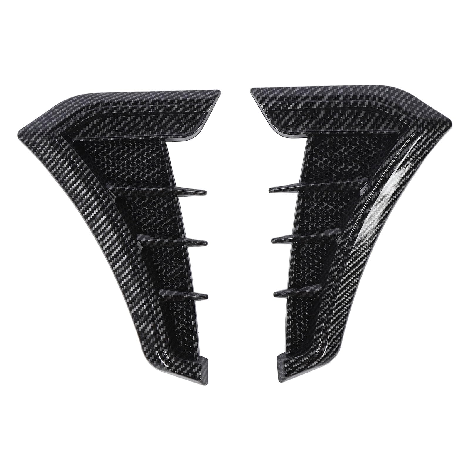 Boroco 1 Pair Side Entlüftung Trim Sporty Look Enhanced Performance Side Mutguard Air Fling Vent Trimmaufkleber für 1 Serie E90 E91 (Kohlefaserstil) von BOROCO