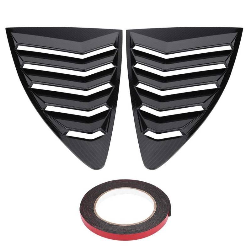 Broco 1 Paar Subaru BRZ Seitenscheiben Louver Vent-Abdeckung for Toyota 86 / Scion FR-S Subaru BRZ 13-18 Carbon-Faser von BOROCO