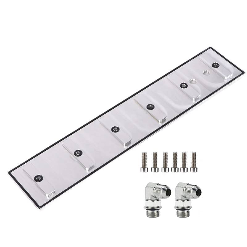 Stößelabdeckungssatz, BOROCO Billet Stößelabdeckungssatz Aluminium Stahl Ölbeständiger Ersatz für Dodge Ram 1500 1989-2002 von BOROCO