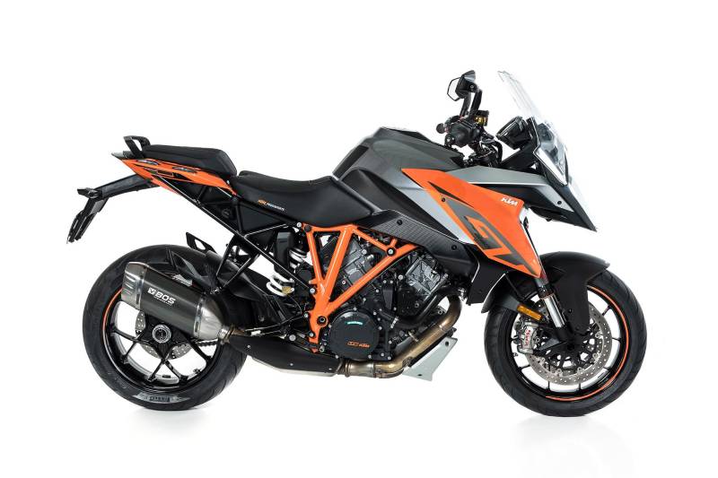 Sport Auspuff BOS Desert Fox Carbon Steel für KTM 1290 Super Duke R Bj. 2017-2019 EURO-4 +ABE von BOS