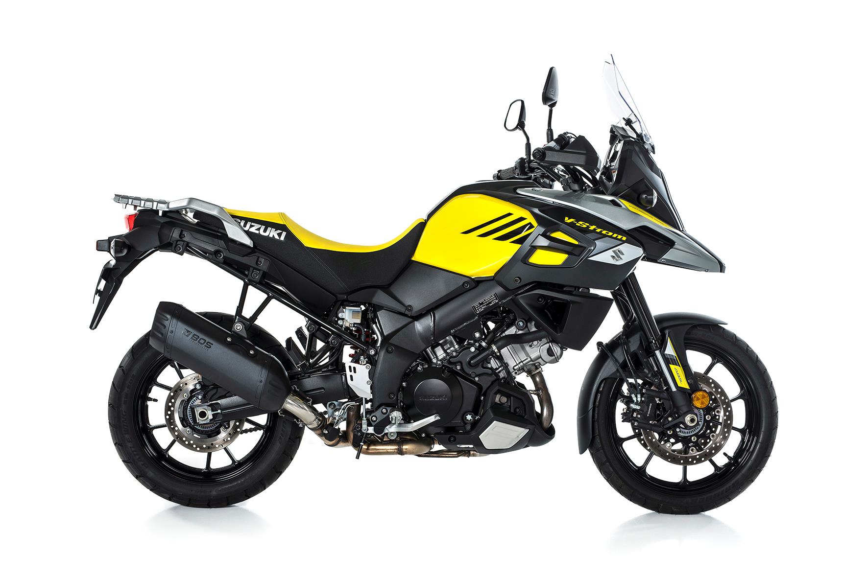 Sport Auspuff BOS Desert Fox EDITION BLACK Suzuki DL 1000 V-Strom / XT Bj. 2017-2019 EURO-4 +ABE von BOS