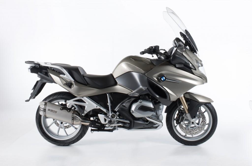 Sport Auspuff BOS Desert Fox Edelstahl gestrahlt BMW R 1200 RT Bj. 2017-2018 EURO-4 +ABE von BOS