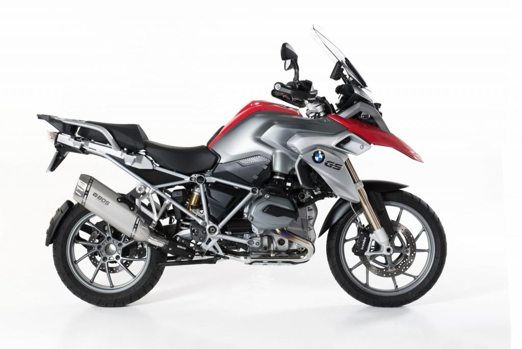 Sport Auspuff BOS Desert Fox Edelstahl matt BMW R 1200 GS / Adventure Bj. 2013-2016 EURO-3 +ABE von BOS