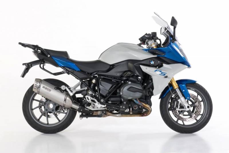 Sport Auspuff BOS Desert Fox Edelstahl matt BMW R 1200 R / RS Bj. 2017-2018 EURO-4 +ABE von BOS