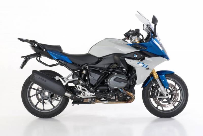 Sport Auspuff BOS Desert Fox Edition BLACK für BMW R 1200 R / RS Bj. 2017-2018 EURO-4 +ABE von BOS