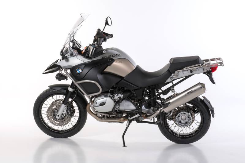 Sport Auspuff BOS Oval Edelstahl matt BMW R 1200 GS / Adventure Bj. 2004-2009 mit ABE von BOS