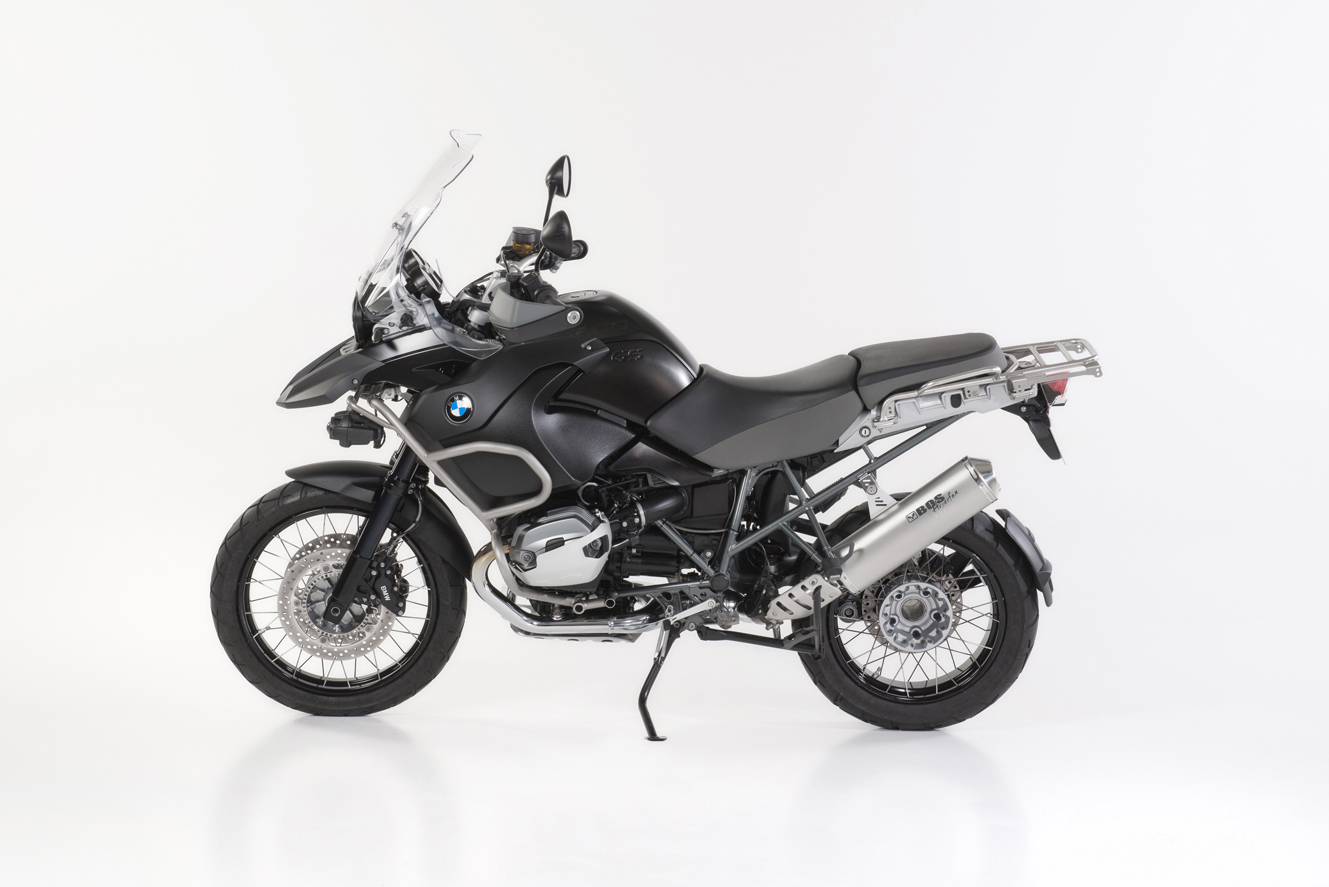 Sport Auspuff BOS Oval Edelstahl matt BMW R 1200 GS / Adventure Bj. 2010-2012 mit ABE von BOS