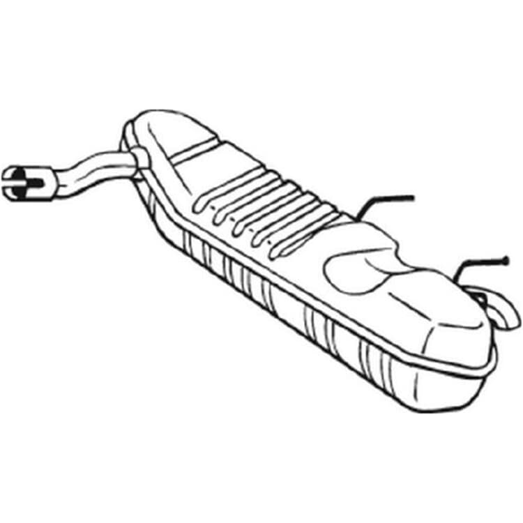 Bosal Endschalld?mpfer Opel Signum Vectra von BOSAL