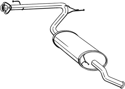 Bosal Endschalldämpfer [Hersteller-Nr. 281-093] für Citroën, Fiat, Peugeot von BOSAL