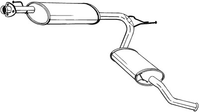 Bosal Endschalldämpfer [Hersteller-Nr. 283-581] für Citroën, Fiat, Peugeot von BOSAL