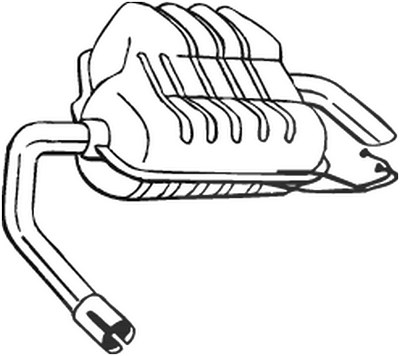 Bosal Endschalldämpfer [Hersteller-Nr. 154-967] für Ford von BOSAL