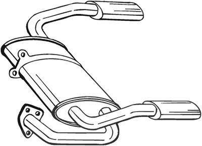 Bosal Endschalldämpfer [Hersteller-Nr. 115-335] für Mg von BOSAL