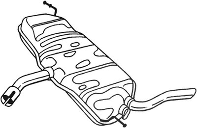 Bosal Endschalldämpfer [Hersteller-Nr. 233-077] für Seat von BOSAL