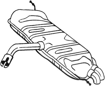 Bosal Endschalldämpfer [Hersteller-Nr. 233-179] für VW von BOSAL