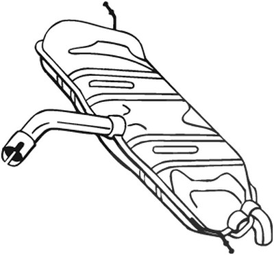 Bosal Endschalldämpfer [Hersteller-Nr. 233-453] für VW von BOSAL