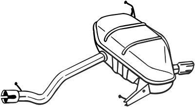 Bosal Endschalldämpfer [Hersteller-Nr. 247-195] für BMW von BOSAL