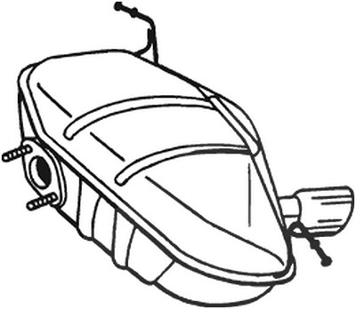 Bosal Endschalldämpfer [Hersteller-Nr. 247-413] für BMW von BOSAL