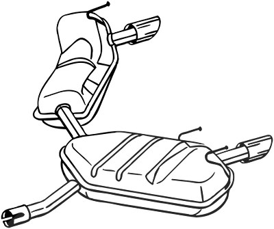 Bosal Endschalldämpfer [Hersteller-Nr. 281-991] für Opel von BOSAL