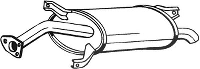 Bosal Endschalldämpfer [Hersteller-Nr. 177-001] für Mitsubishi von BOSAL