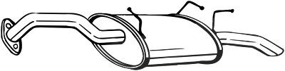 Bosal Endschalldämpfer [Hersteller-Nr. 145-099] für Nissan von BOSAL