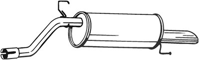 Bosal Endschalldämpfer [Hersteller-Nr. 185-181] für Opel von BOSAL