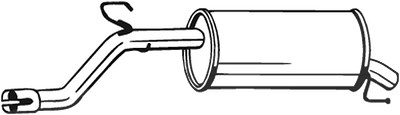 Bosal Endschalldämpfer [Hersteller-Nr. 185-189] für Opel von BOSAL