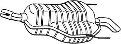 Bosal Endschalldämpfer [Hersteller-Nr. 185-647] für Opel von BOSAL