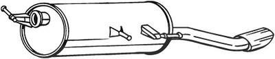 Bosal Endschalldämpfer [Hersteller-Nr. 190-173] für Peugeot von BOSAL