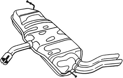 Bosal Endschalldämpfer [Hersteller-Nr. 227-231] für Seat von BOSAL