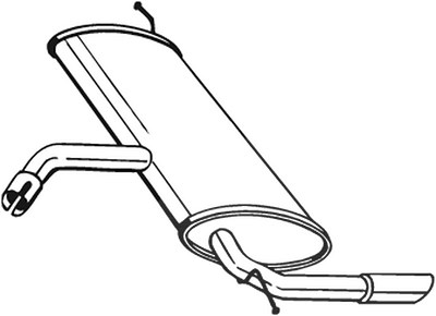 Bosal Endschalldämpfer [Hersteller-Nr. 227-043] für Seat von BOSAL