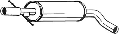 Bosal Mittelschalldämpfer [Hersteller-Nr. 105-111] für Audi, Seat, Skoda, VW von BOSAL