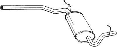 Bosal Mittelschalldämpfer [Hersteller-Nr. 282-375] für Audi von BOSAL