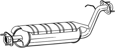 Bosal Mittelschalldämpfer [Hersteller-Nr. 211-381] für Land Rover von BOSAL