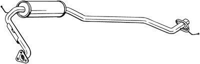 Bosal Mittelschalldämpfer [Hersteller-Nr. 283-799] für Honda von BOSAL