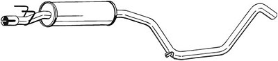 Bosal Mittelschalldämpfer [Hersteller-Nr. 285-029] für Opel von BOSAL