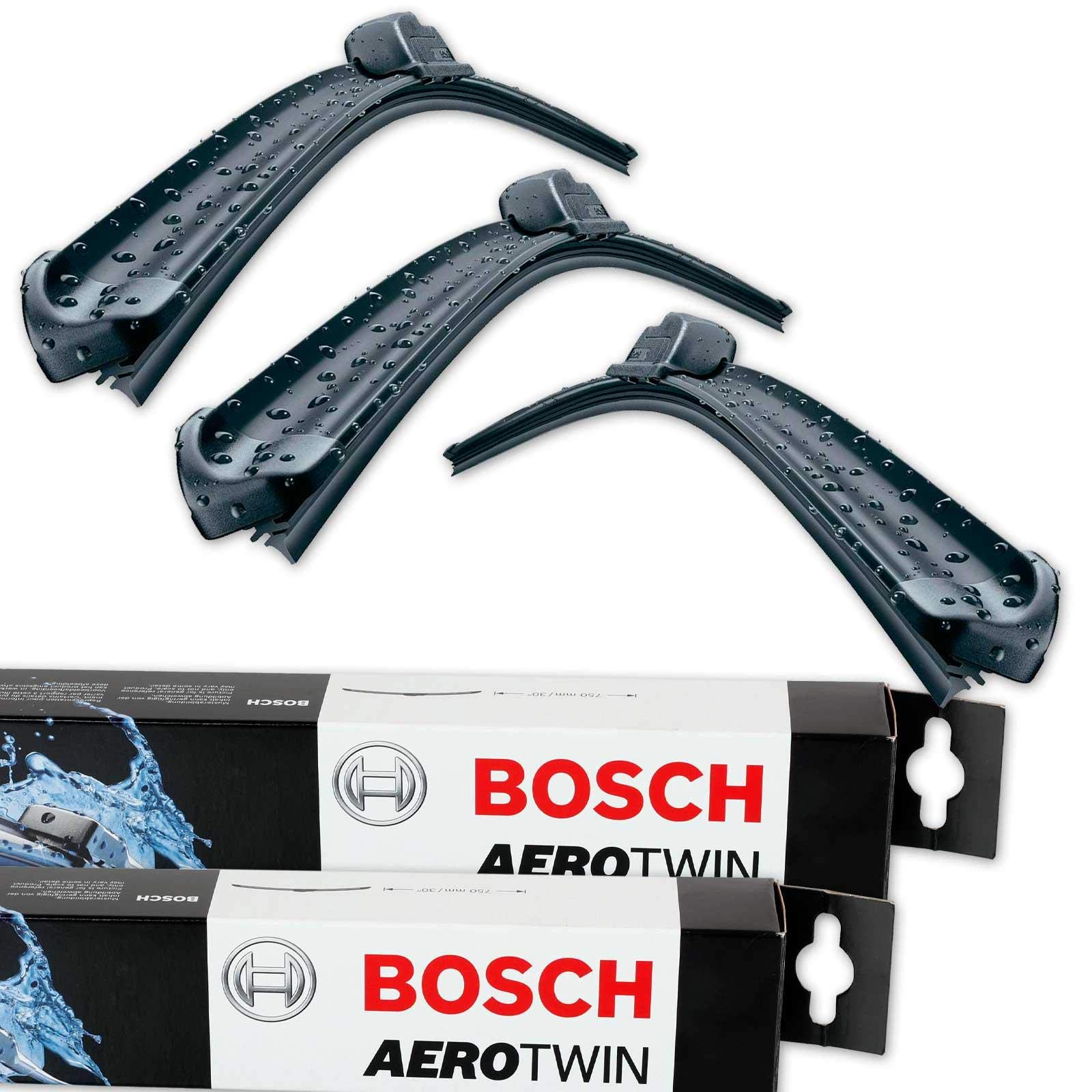 1x Set (2 Stück) Original BOSCH Aerotwin A187S Wischer Wischerblatt Wischerblätter Scheibenwischer Scheibenwischerblätter vorne + Heckwischer Heckscheibenwischer Wischblatt A400H von Bosch